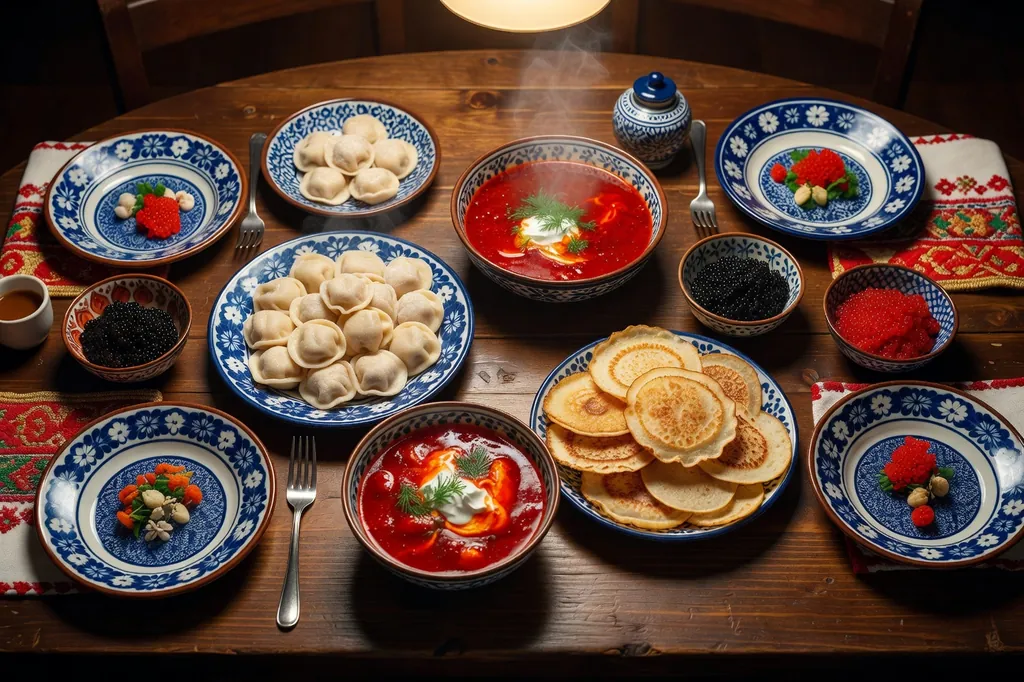 Cuisine Russe : Les Plats Incontournables et Leur Vocabulaire (de A à Я)